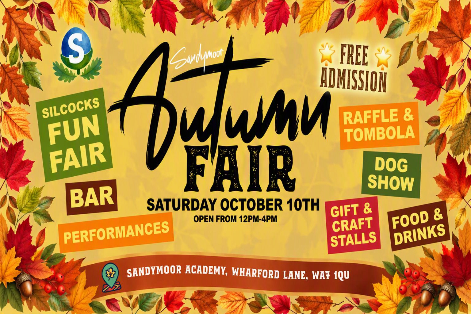 Saturday 10th October 2026 - Autumn Fair